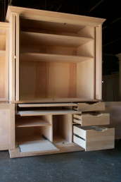 Pocket Door Armoire Desk